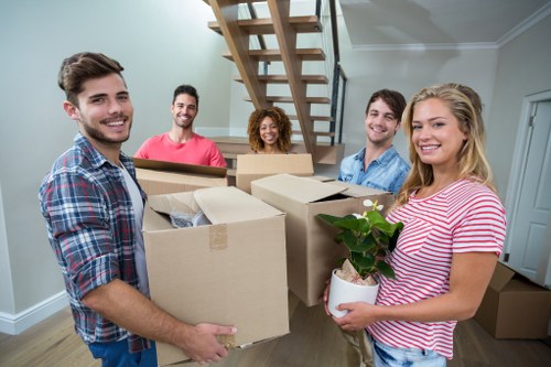 Careful loading of unwanted furniture for local pick-up