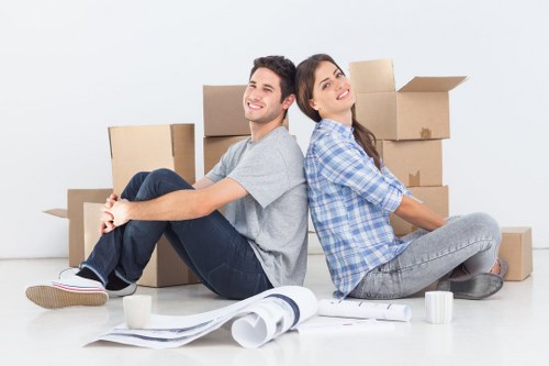 Office furniture and equipment prepared for relocation in Beckenham