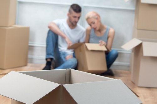 Professional packing and labelling for a commercial office move