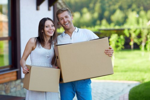 Careful loading of household items for a Beckenham apartment move