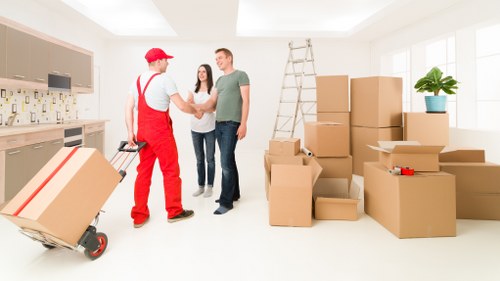 Eco-friendly moving service using efficient vans and recycling practices