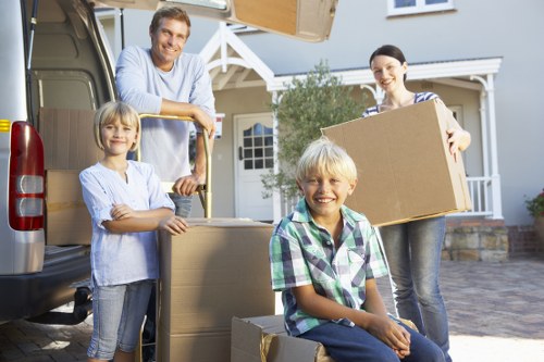 Careful loading of household items for a local move